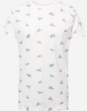 DEDICATED. Shirt 'Stockholm Sea Turtles' in White: front