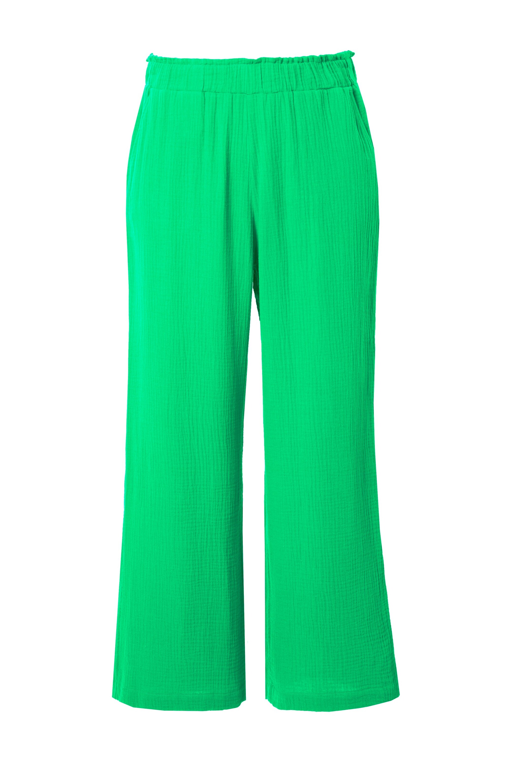 Studio Untold Wide leg Pants in Green: front
