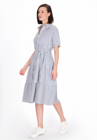 Robe-chemise usha BLUE LABEL en blanc : devant