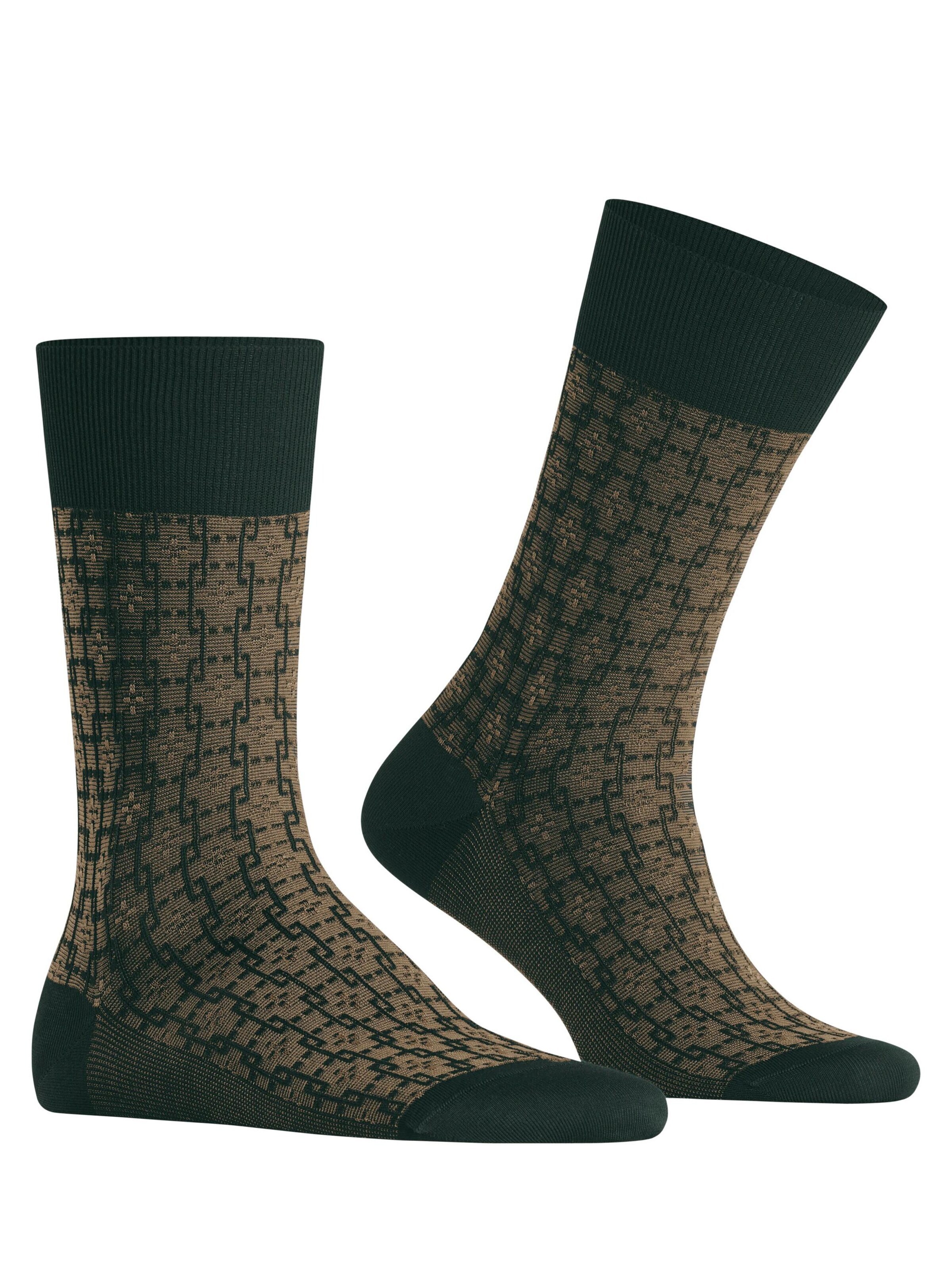 FALKE Socks 'Artwork Tie' in Green