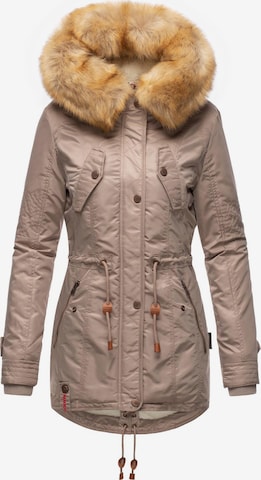 NAVAHOO - Parka de inverno 'La Viva' em cinzento: frente