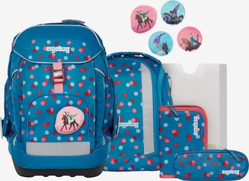 ergobag Rucksack 'Schulranzen-Set maxi Set' in Grün: Vorderseite