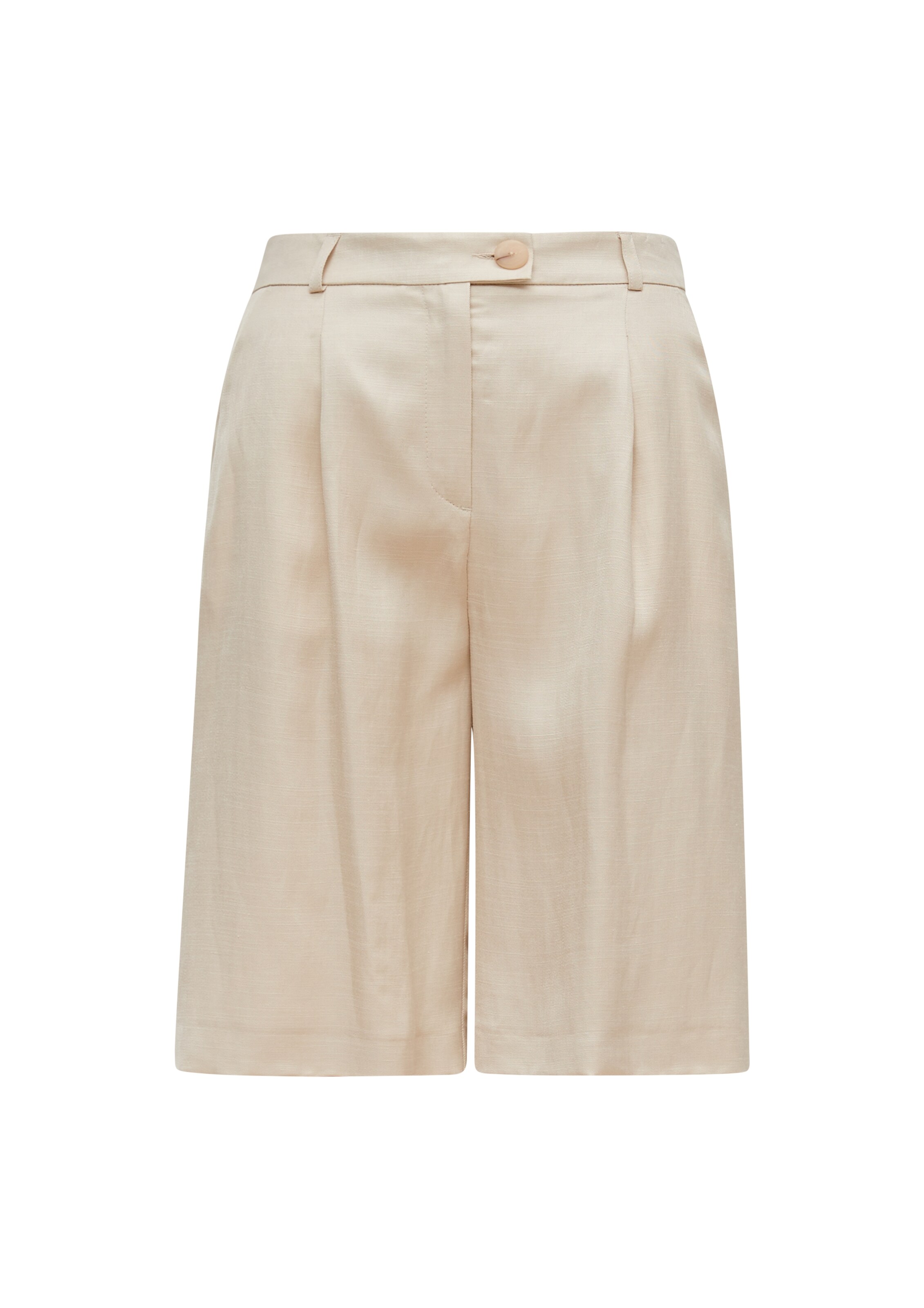 COMMA - Perna larga Calças com pregas em bege: frente