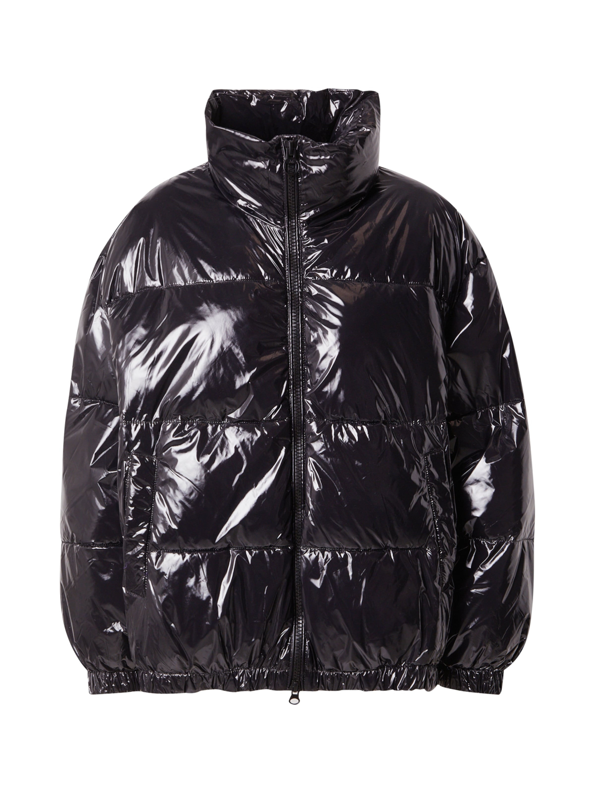 19V69 ITALIA Zimní bunda 'JANNA' – černá: přední strana