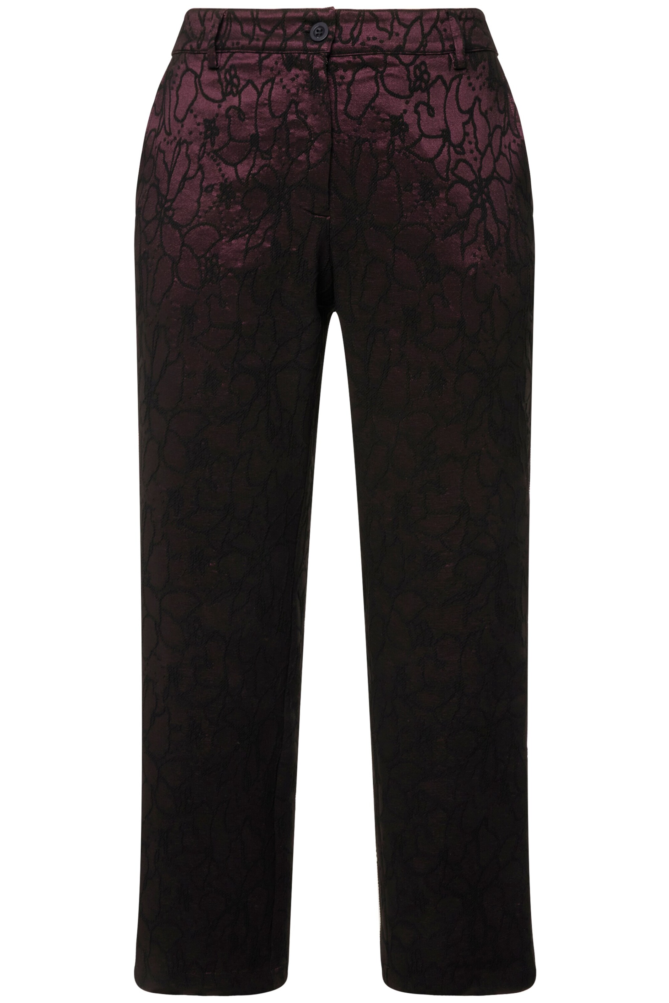 Coupe slim Pantalon Ulla Popken en violet : devant