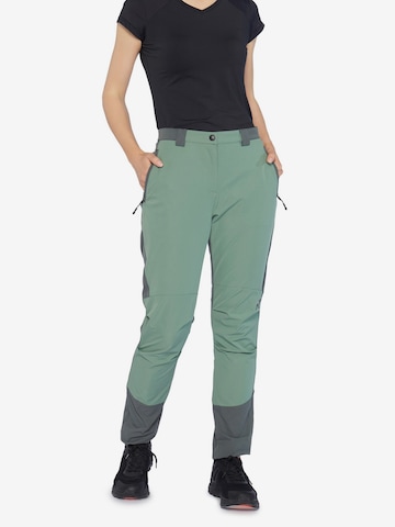 Regular Pantalon outdoor Rukka en vert