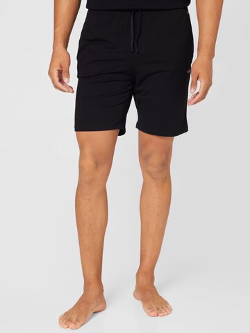 Regular Pantalon de pyjama 'Mix&Match Short CW' BOSS en noir : devant