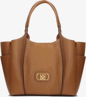 Kazar Shopper in Bruin: voorkant