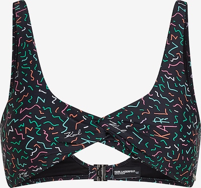Karl Lagerfeld Bikiinitopp 'Geometric' sinine / roheline / lilla / oranž / must, Tootevaade