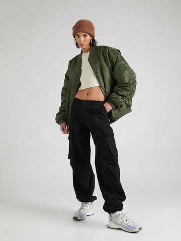 TOPSHOP Between-Season Jacket 'Nero' in Green