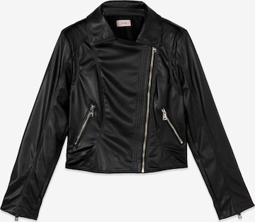 Giacca di mezza stagione di oltre in nero: frontale