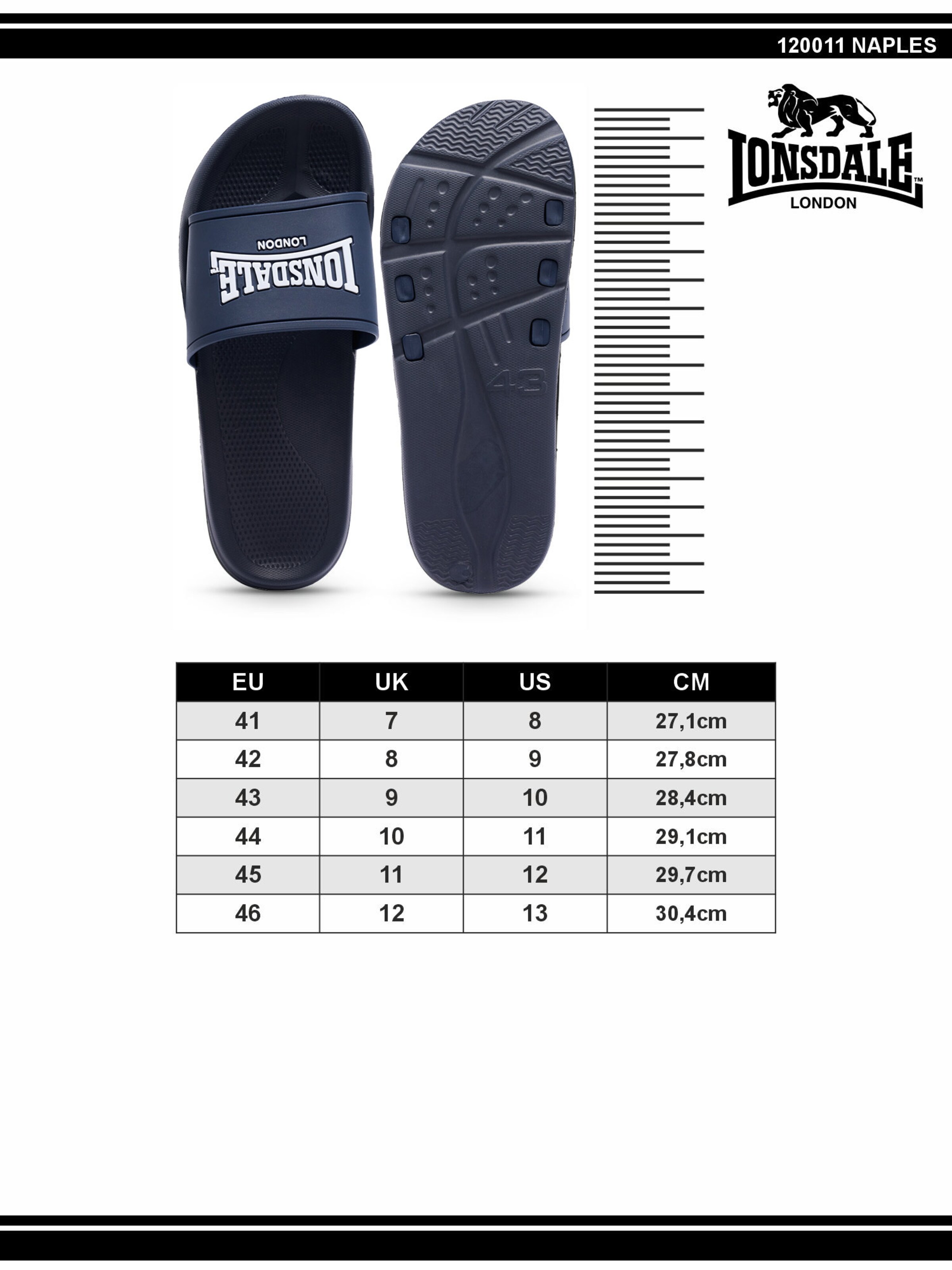 Scarpe da spiaggia / da bagno ' NAPLES ' di LONSDALE in blu