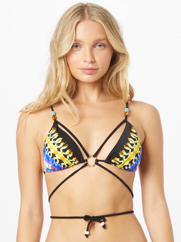 Triangle Hauts de bikini River Island en noir : devant