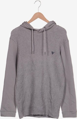 GUESS Sweatshirt & Zip-Up Hoodie in 6XL in Grey: front