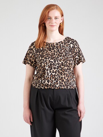 Vero Moda Curve Блузка в Коричневый: спереди