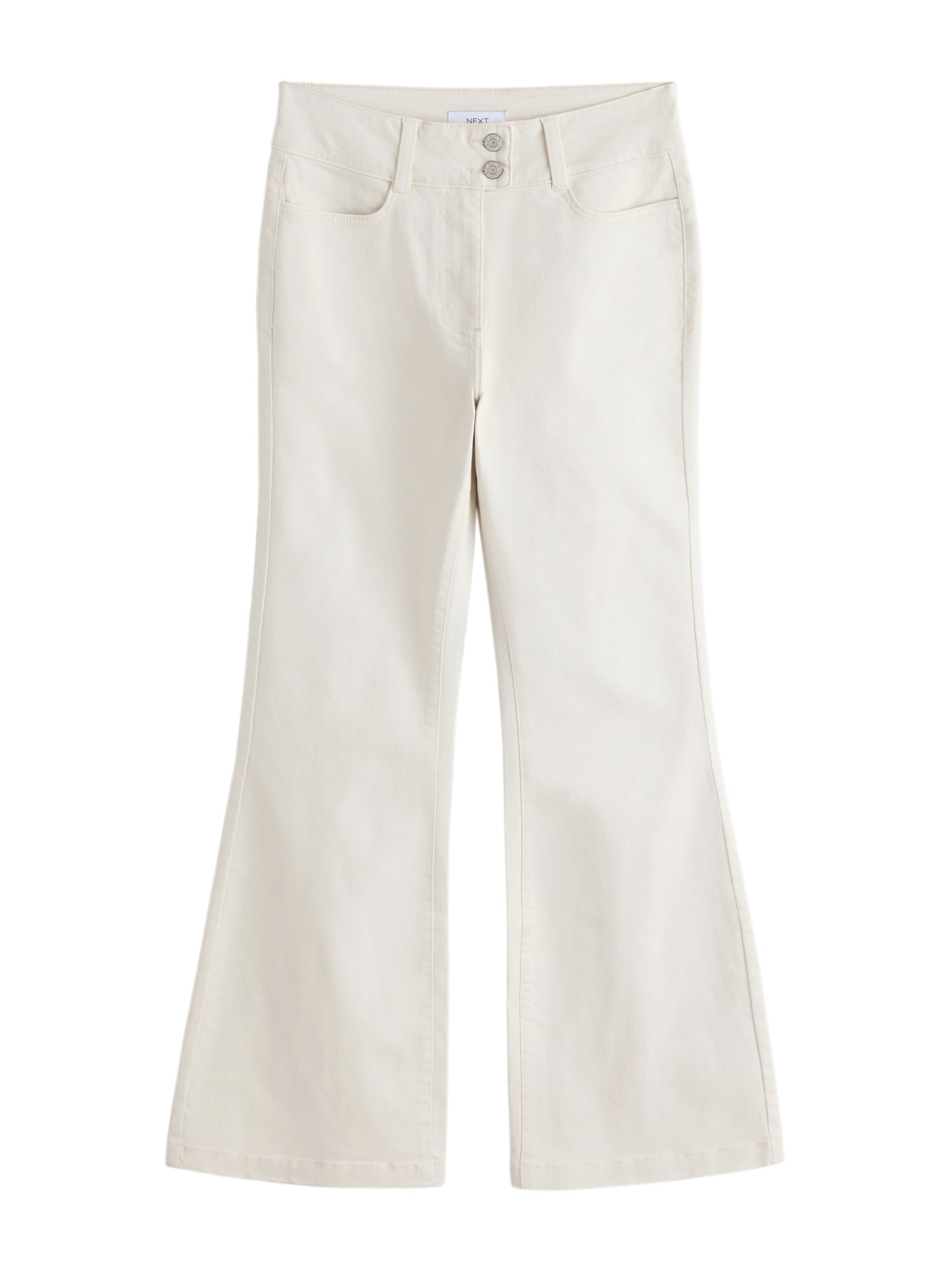 Next Flared Pants in Beige: front