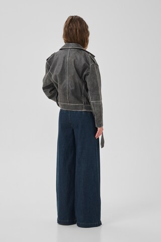 My Essential Wardrobe Loosefit Kalhoty – modrá