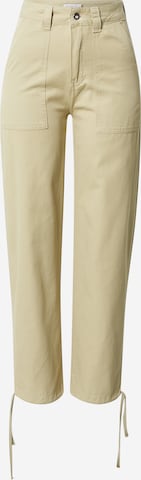 Warehouse Regular Trousers in Green: front