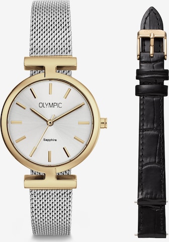 Montre à affichage analogique Olympic en or : devant