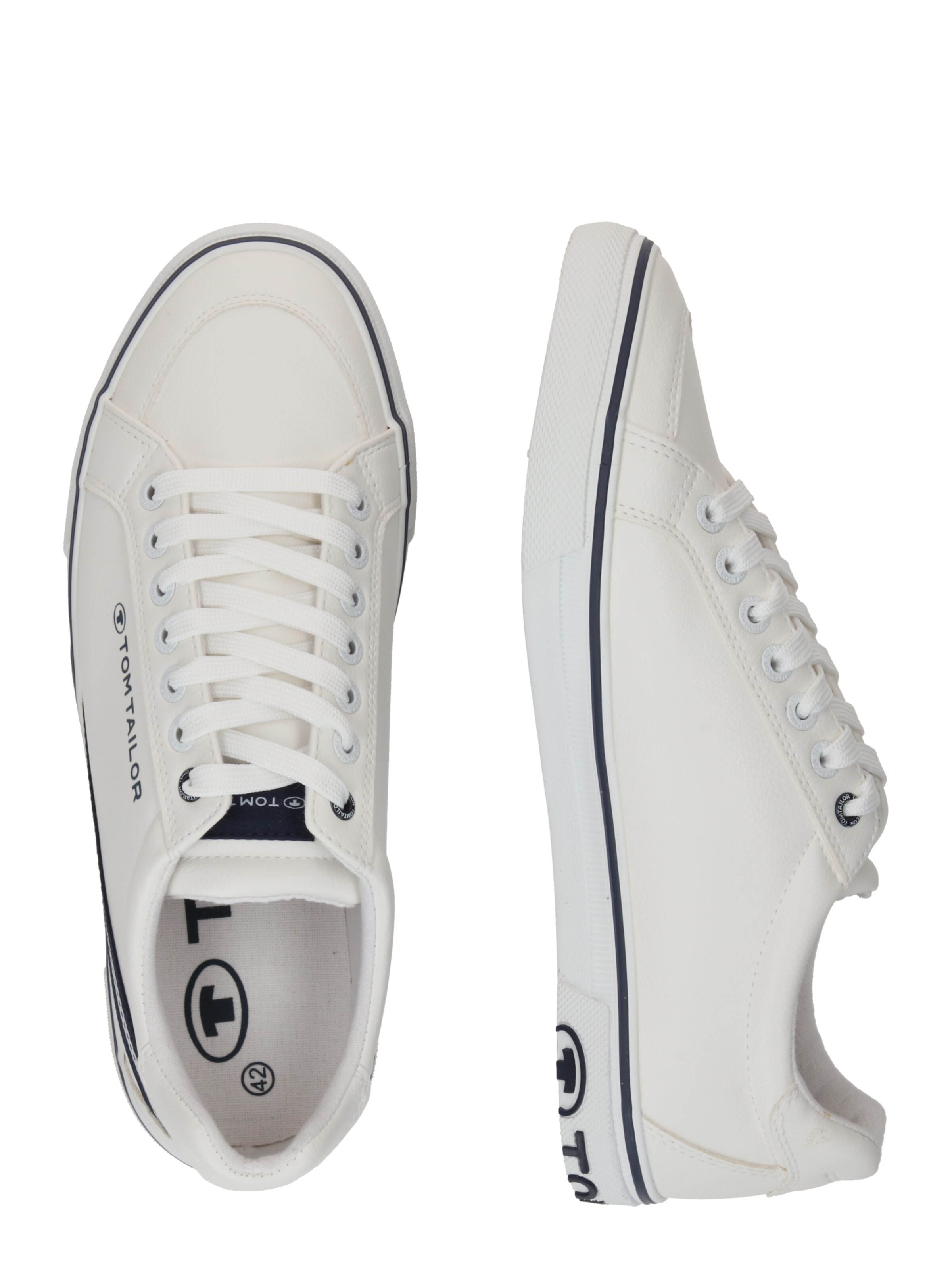 TOM TAILOR Madalad ketsid, värv valge