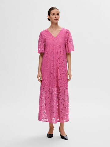 Robe SELECTED FEMME en rose : devant