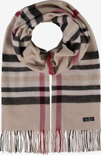 FRAAS Schal in beige / bordeaux / schwarz, Produktansicht