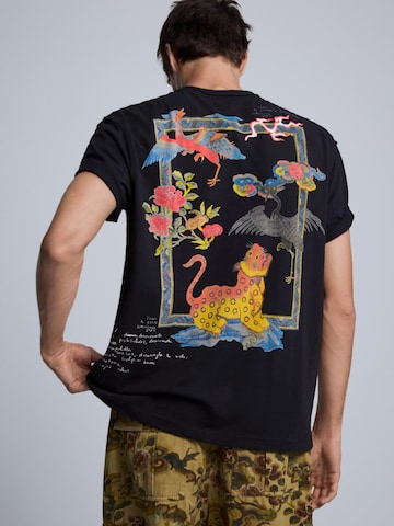 melns Desigual T-Krekls