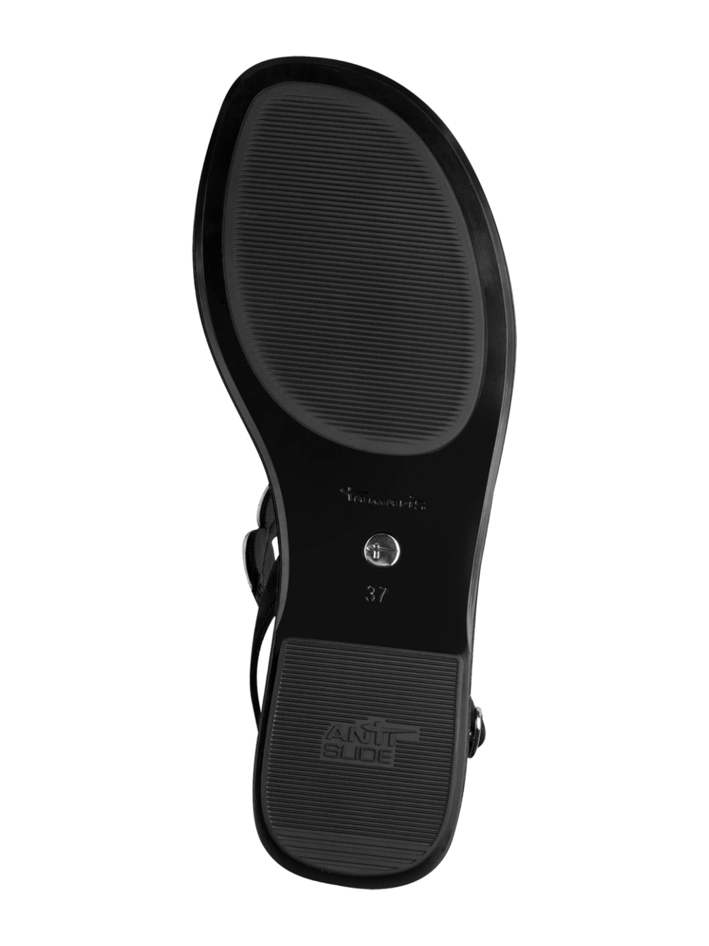 Tamaris Sandali s paščki | črna barva