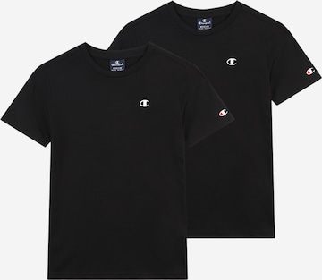 Tricou de la Champion Authentic Athletic Apparel pe negru: față