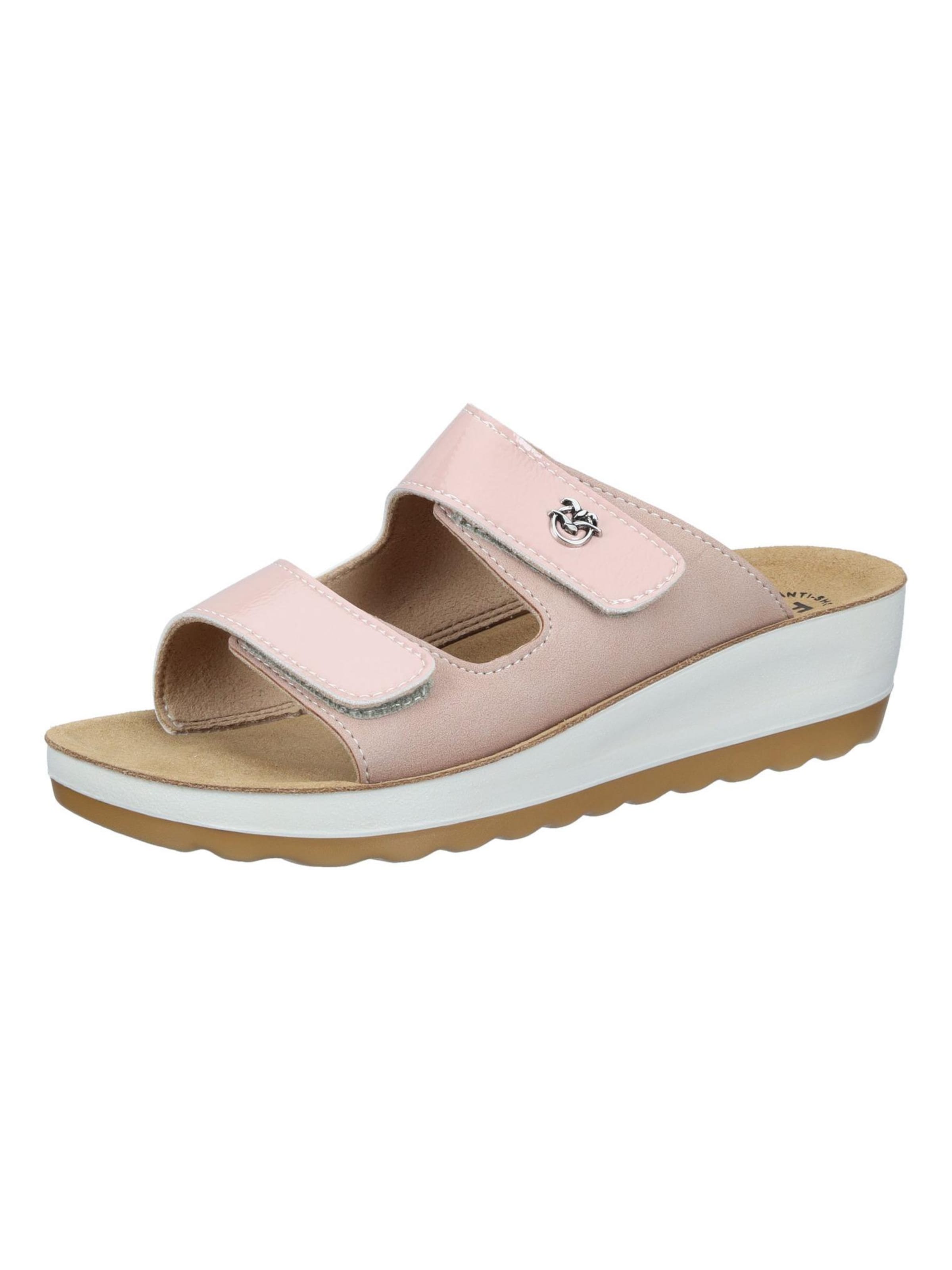 FLY FLOT Mules in Pink: front