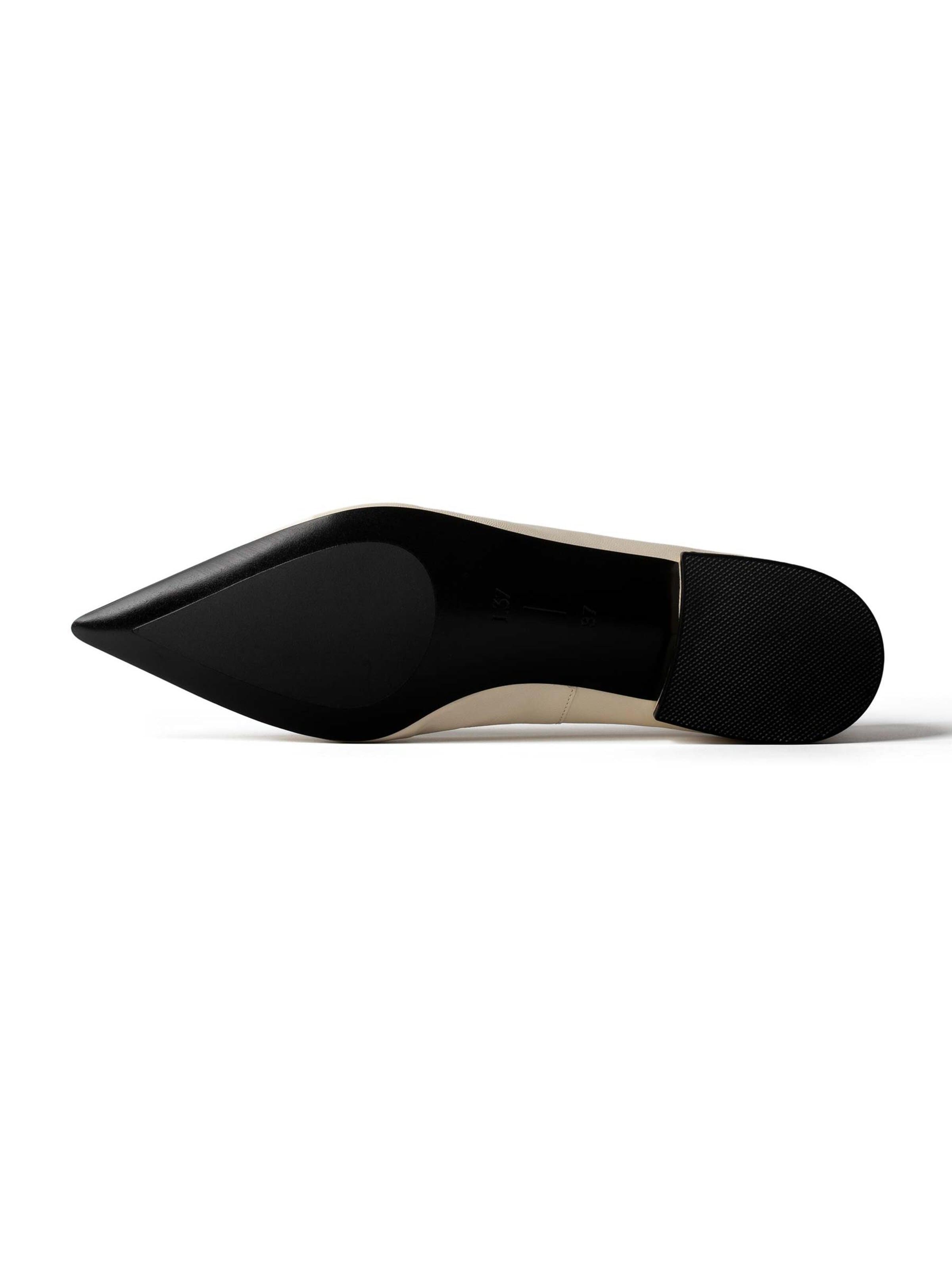 L37 HANDMADE SHOESSlip On cipele 'CRYSTAL RADIO' - bijela boja