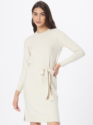 PIECES Knit dress 'Cava' in Beige: front