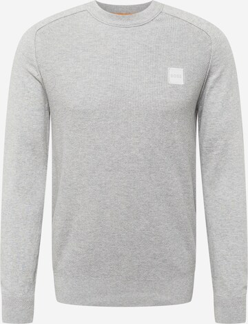 BOSS Sweater 'Kesom' in Grey: front