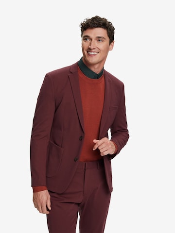 ESPRIT Slim fit Suit Jacket in Red: front