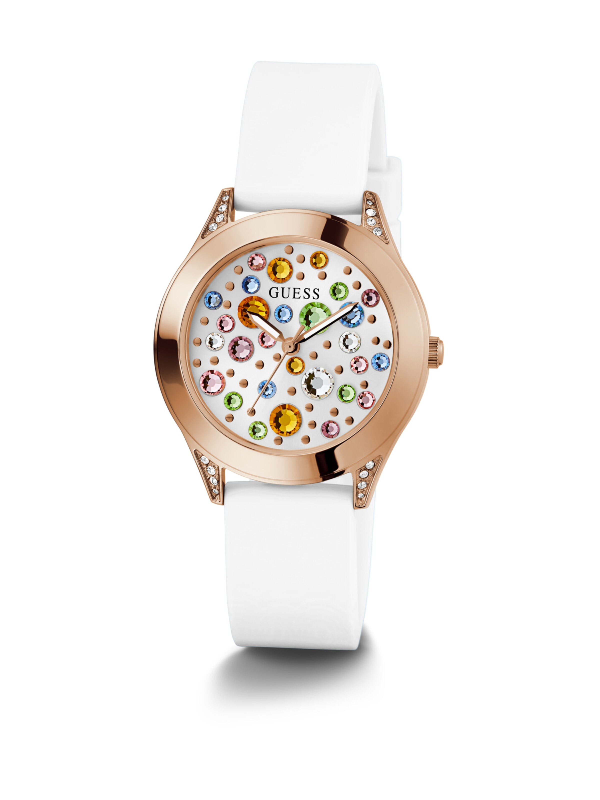 GUESS Analog watch 'Mini Wonderlust' in White