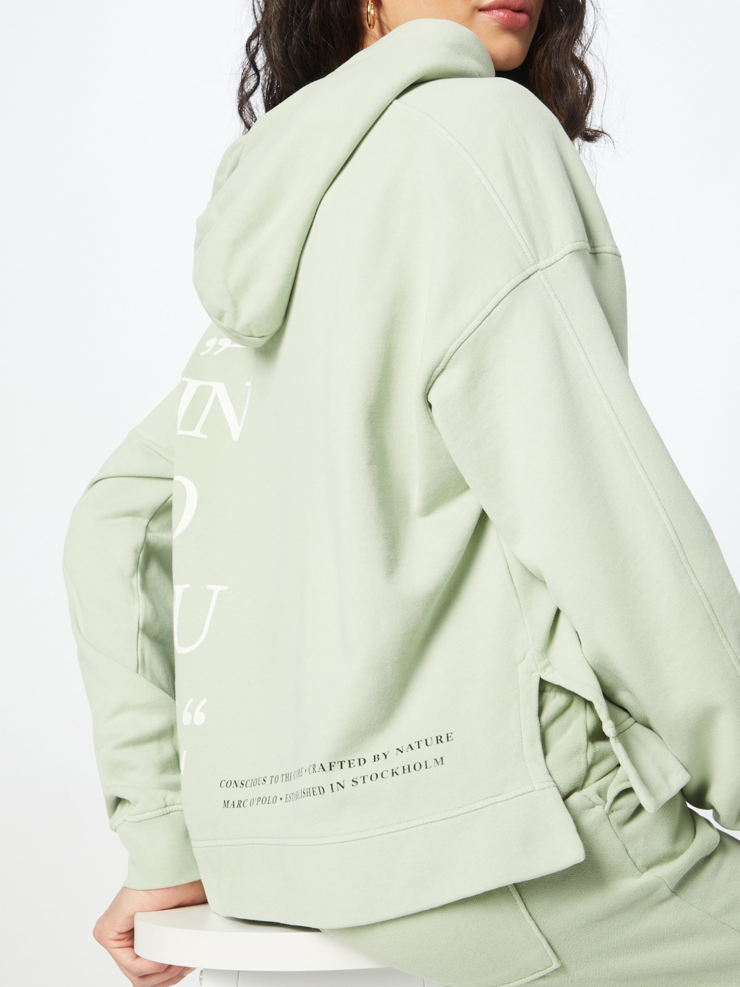 Frauen Sweat Marc O'Polo Sweatshirt in Hellgrün - MR91126 Frauen Sweat Marc O'Polo Sweatshirt in Hellgrün - MR91126