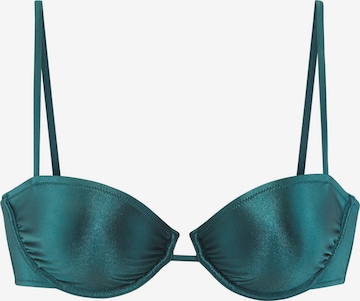 Copenhagen Studios Balconette Bikinitoppi värissä vihreä: etupuoli