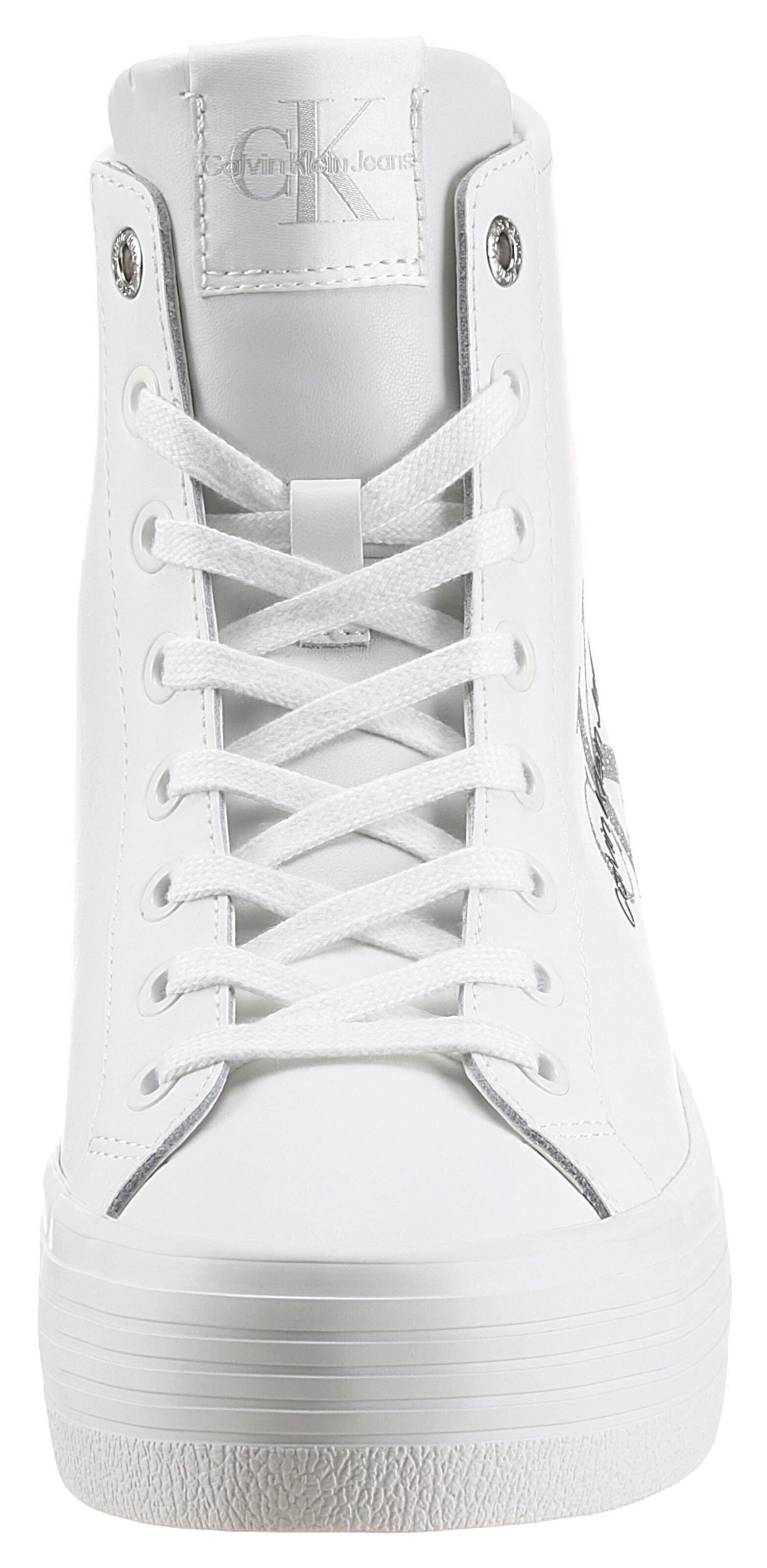 Sneakers Baskets hautes Calvin Klein Jeans en Blanc 