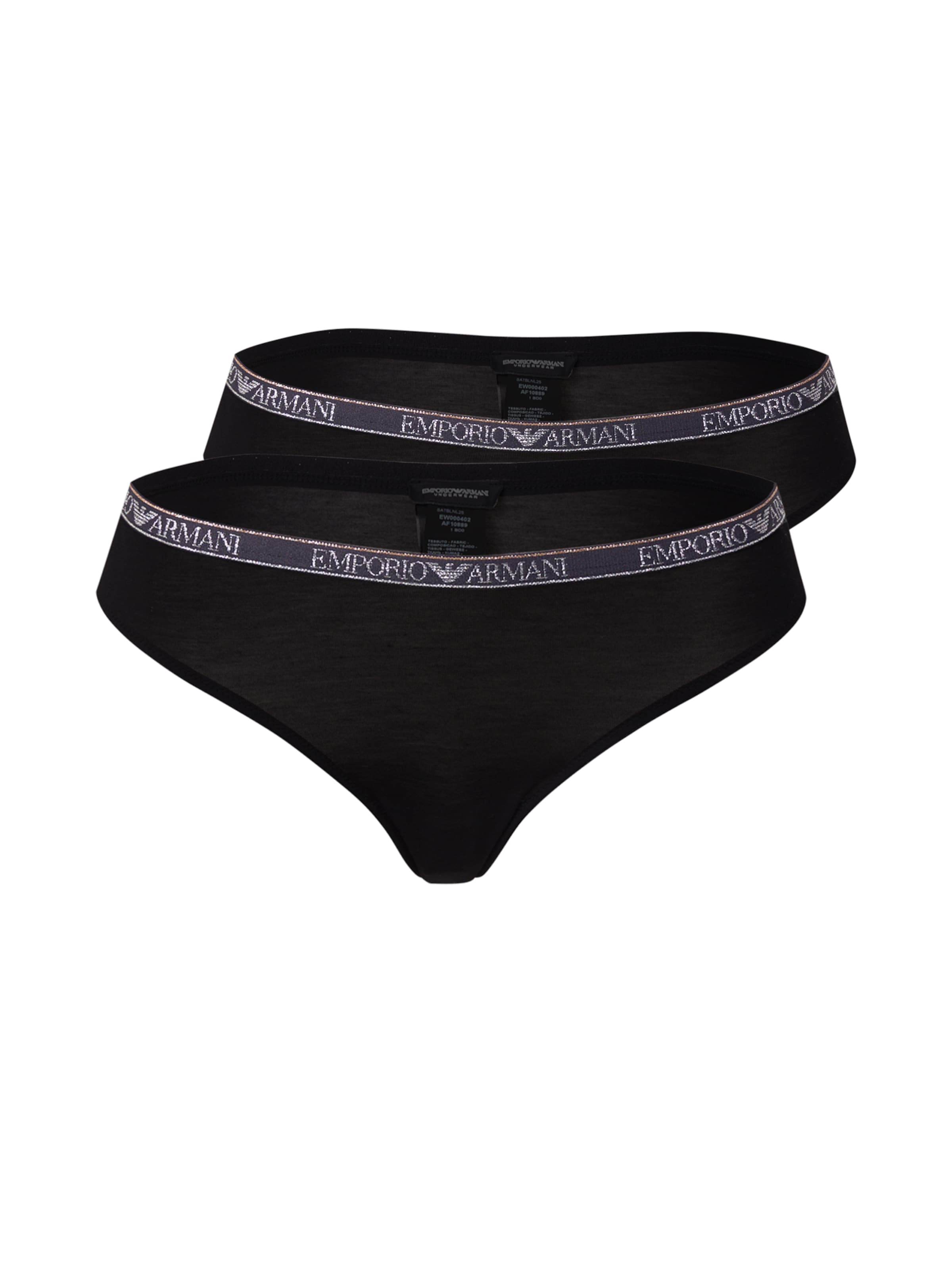 Emporio Armani String i svart: framsida