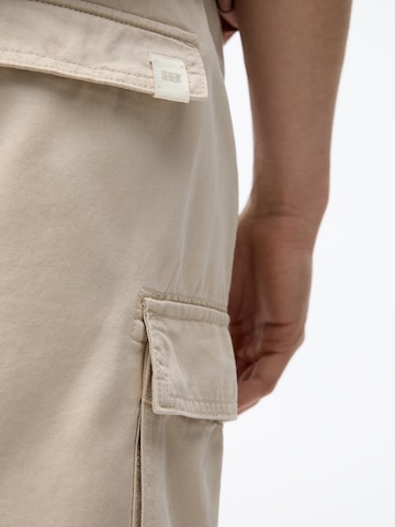 Regular Pantalon cargo Pull&Bear en beige
