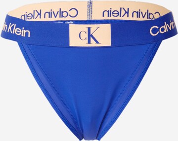 Calvin Klein Swimwear Bikini Bottoms in Blue: front