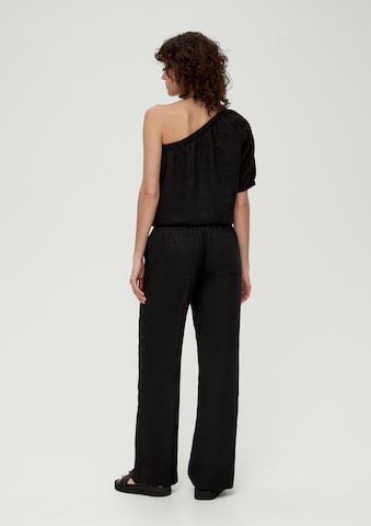 Wide leg Pantaloni de la s.Oliver pe negru