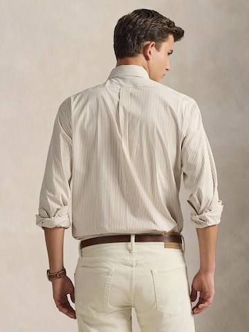 Polo Ralph Lauren Слим Деловая рубашка в Бежевый