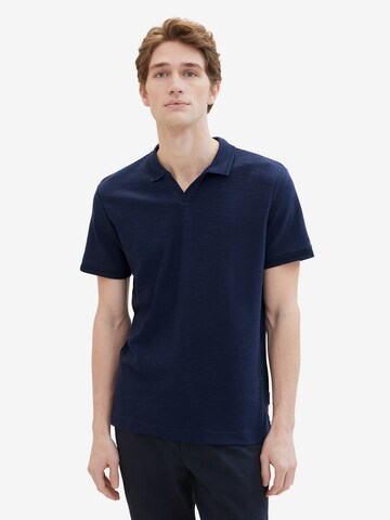 TOM TAILOR Poloshirt in Blau: predná strana