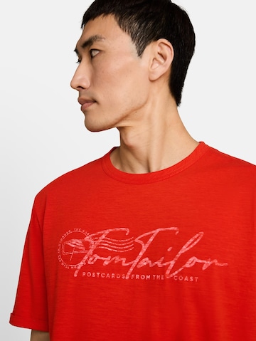 TOM TAILOR Shirt in Rood