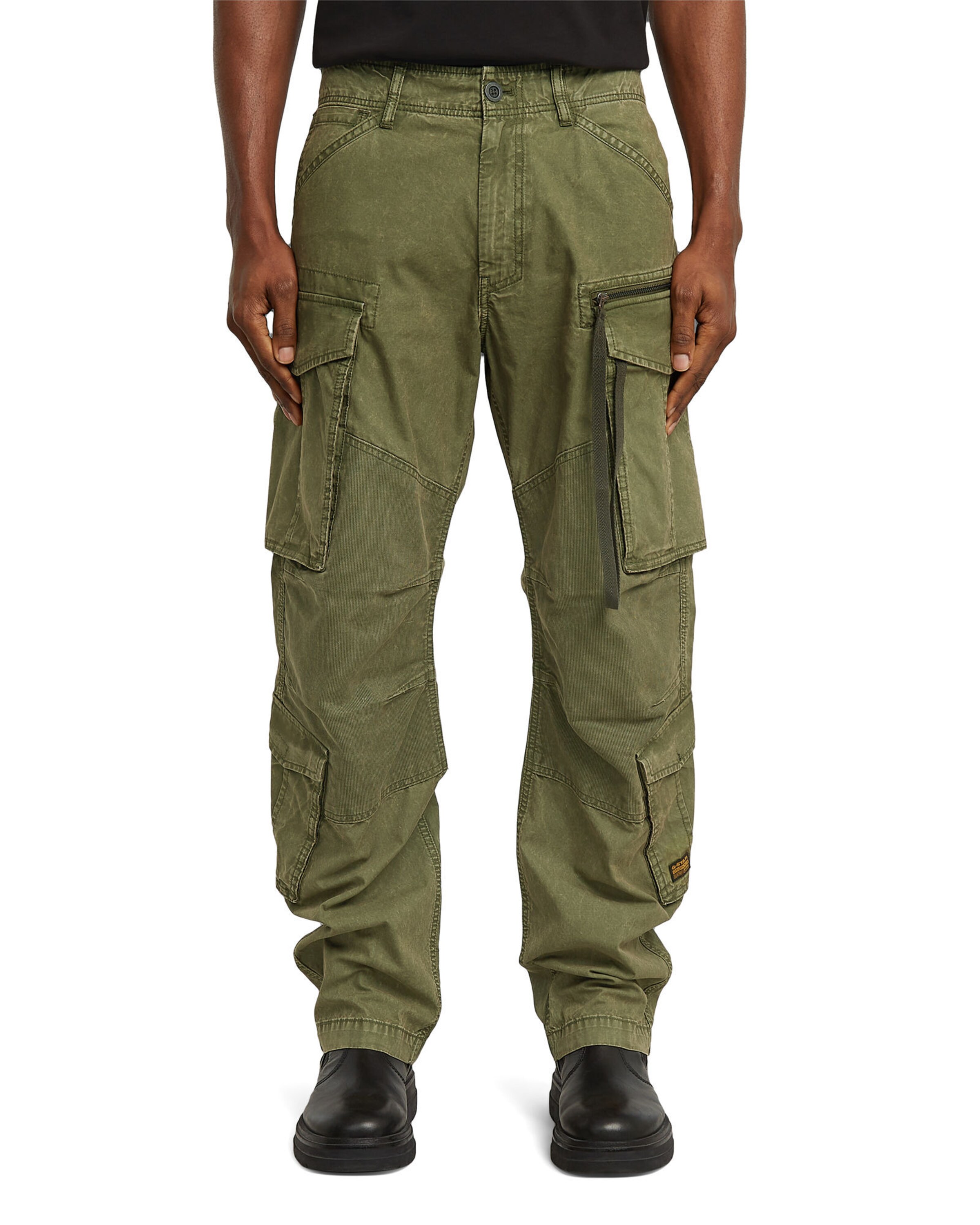 G-STAR Loosefit Cargohose in Grün: Vorderseite