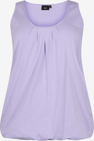 Zizzi - Top 'Polly' em roxo: frente