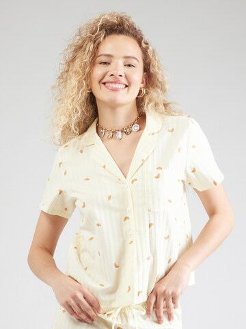 Chemise de nuit Hunkemöller en jaune : devant