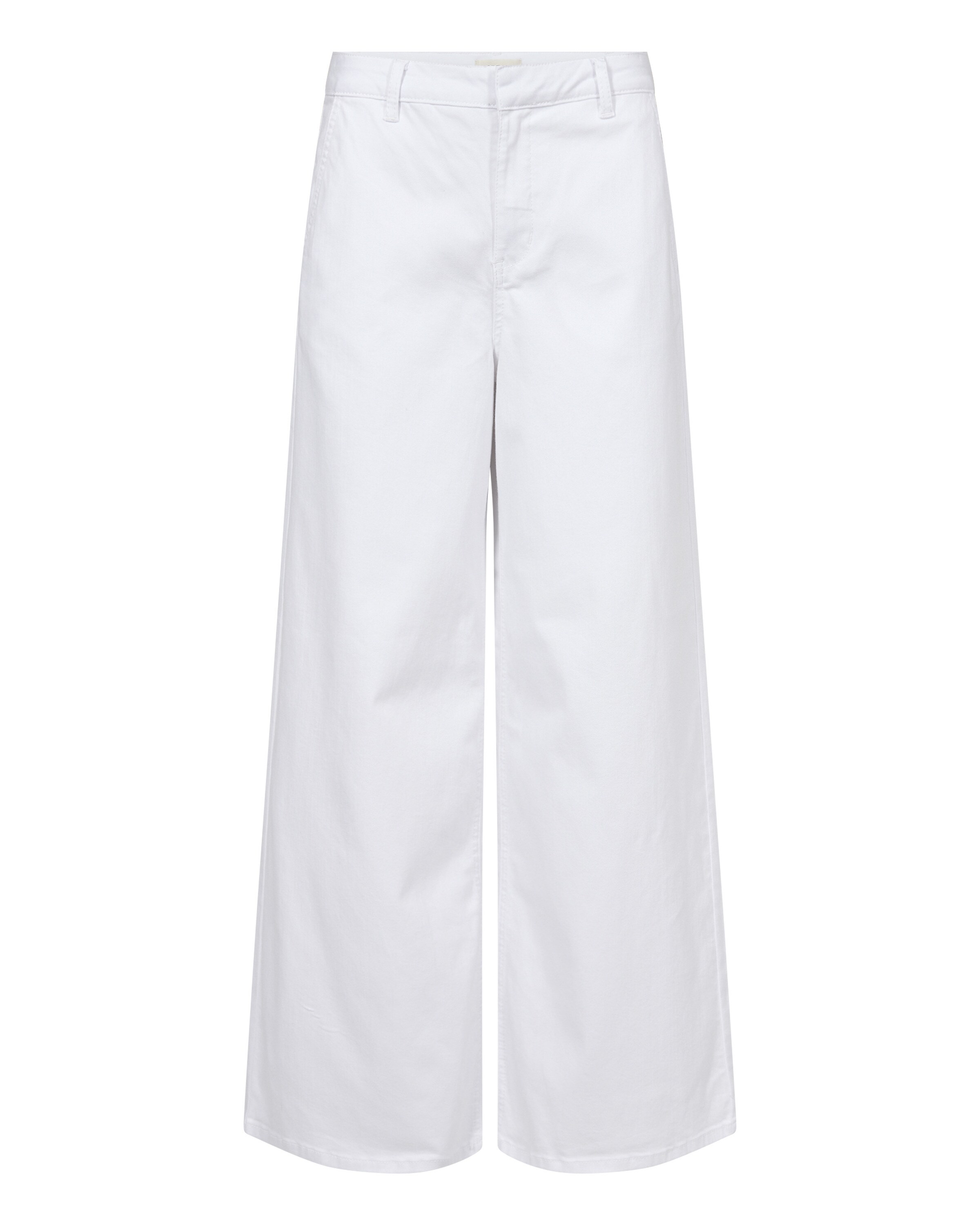 Cream Loosefit Bukser i hvid: forside