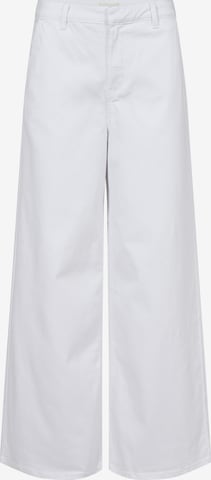 Cream Loosefit Broek in Wit: voorkant